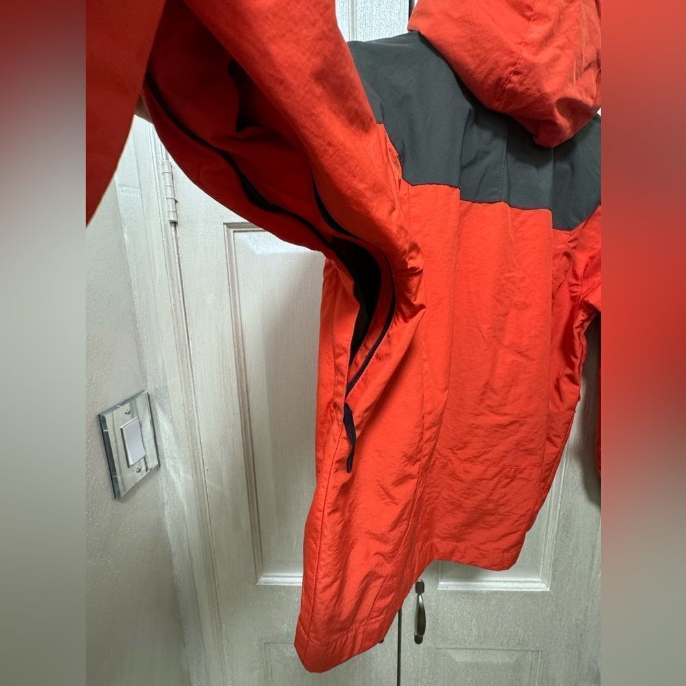 Gap Kids Boys L(10) Carrot Red Nylon Windbreaker Hooded Outdoor Jacket - Picture 6 of 16